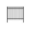 Buy cheap 3 Rails Black Steel Fence , Residential Beautiful Metal Security Fencing from wholesalers