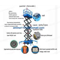 Buy cheap 500kg SJY0.5-12 Scissor Lift Platform Hydraulic Work with Pneumatic Rubber Tyres product