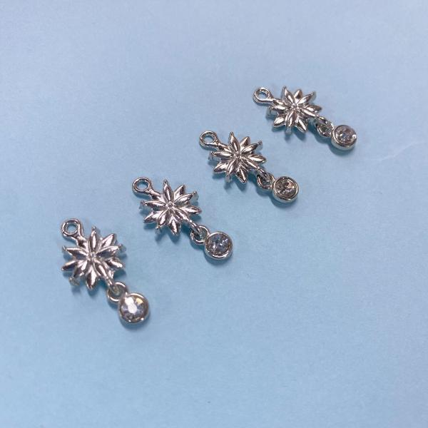 Buy cheap Decorative Snow Flower Rhinestone Lingerie Pendants from wholesalers