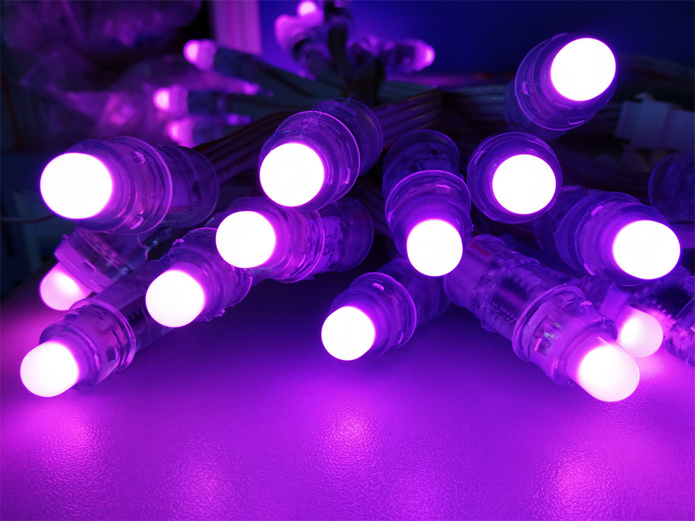 12mm Outdoor Waterproof LED Pixel Light Full Color 0.3W DC5V IP67