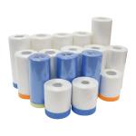 Folded Pre Taped Masking Disposable Car Paint PE Masking Film