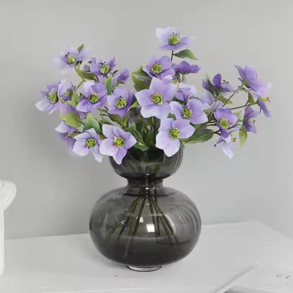 Buy cheap Wholesale 5 Heads Dodder Flower Artificial Hellebore Flower for Home Decoration from wholesalers