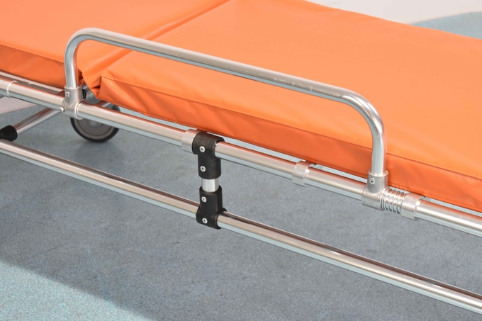 75 Deg Aluminum Folding Stretcher Patient Transport For Rescue Ambulance 3