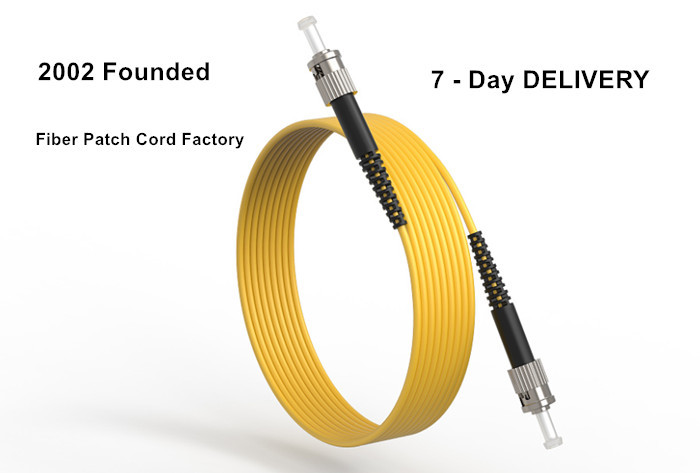 Single Mode 62.5/125 ST-ST Fiber Optic Jumper Cable For Data Center