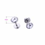 Wholesale Stainless Steel Clock Logo Fake Ear Piercing,Cheater Ear Piercing