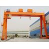 Buy cheap Work Yard A Frame Double Beam Gantry Crane , Optional Color Rubber Tired Gantry Crane from wholesalers