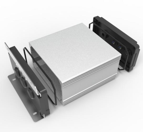 Buy cheap Bending Aluminum Sheet Metal Sandblasting Parts Black Battery Box Stamping Parts from wholesalers