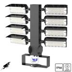 5 Years Warranty 1200W 6000K LED Sport Stadium Lighting 155lm/W-165lm/W 10° /20°