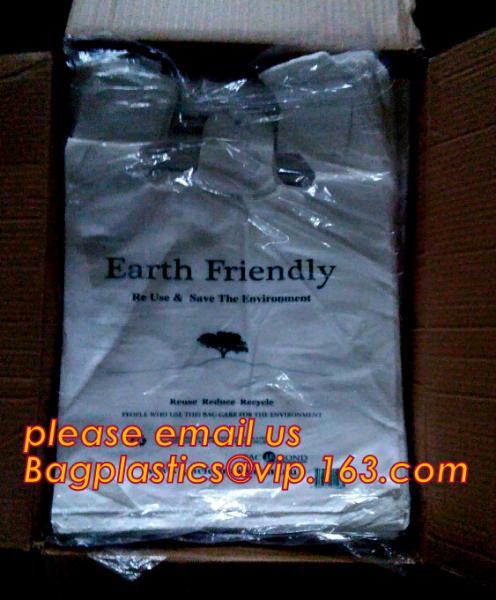 T-Shirt Carry-Out Shopping Plastic Bags Most Popular Supermarket Size,Merchandis