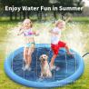 Buy cheap Outdoor Foldable Kids Swimming Pool Large Puppy Washing Pet Water Toy PVC Sprinkler Mat from wholesalers