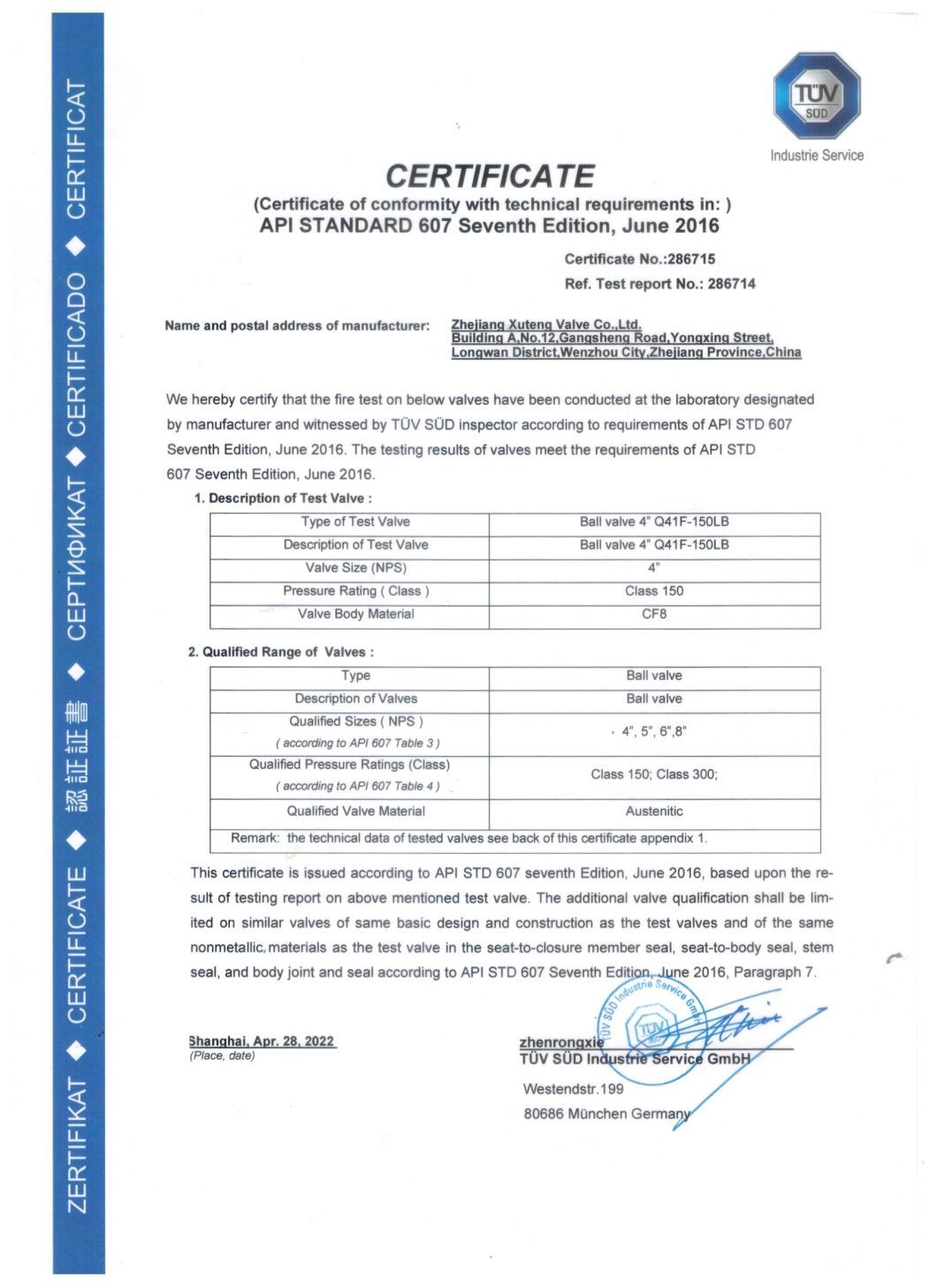 Flanged Globe Valve (CE APPROVED)
