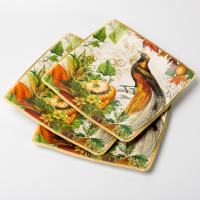 Buy cheap Eco Friendly Small Square Paper Plates Holiday Party Supplies Dish Tableware Set product