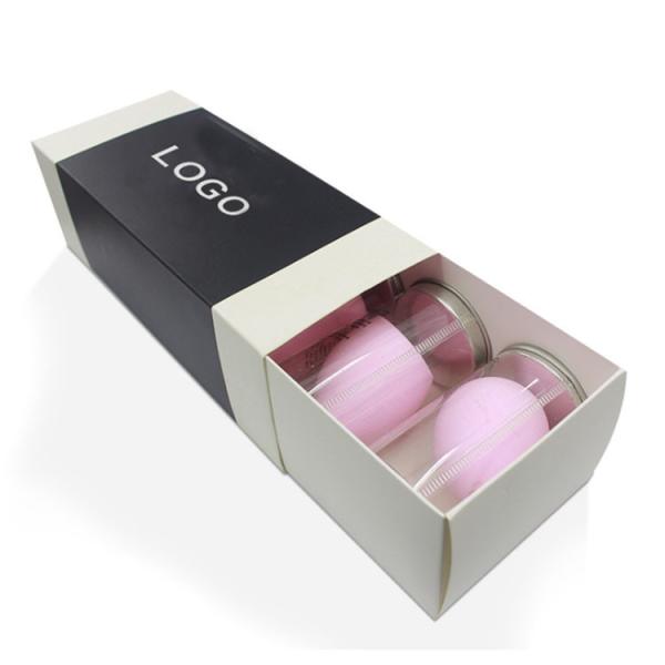 Buy cheap Beauty Cardboard Cosmetic Packaging Boxes Make Up Powder Puff OEM ODM from wholesalers