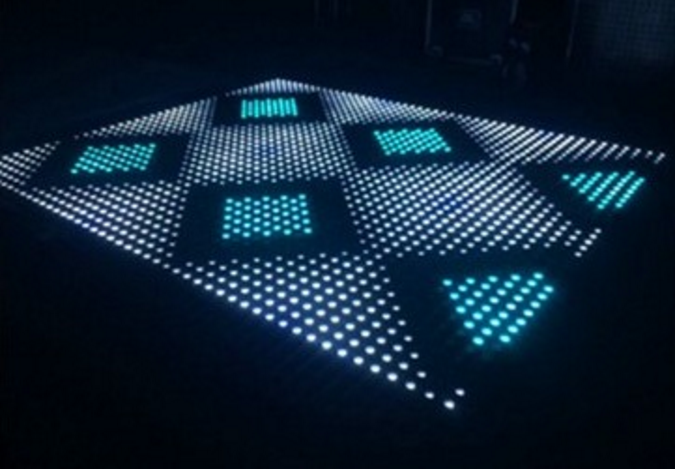 Wedding Disco Party Stage Used Portable Panel 8*8 Pixel High Brightness RGB 3in1 Digital Led Video Dance Floor