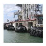 Factory Price Inflatable Rubber Fender With Tyre Chain Net Support BV Test
