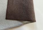 Plain Grey Upholstery Fabric , CE Woven Sofa Set Jute Fabric