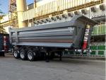 80 Tons Customized Hydraulic Tipping Tipper Semi Trailer Relay Valve Wabco Tread
