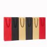 Buy cheap Small Business Shopping Custom Logo Embossed Craft Paper Tote Bag With Ribbon Handle from wholesalers