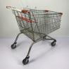 Buy cheap 275L European Style Supermarket Trolley Carry Large Capacity Metal Cart With Foldable Double Child Seats from wholesalers