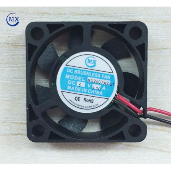 Mini Air Conditioner Component Cooling Fan 12v Dc 30*30*7mm Size For Cars