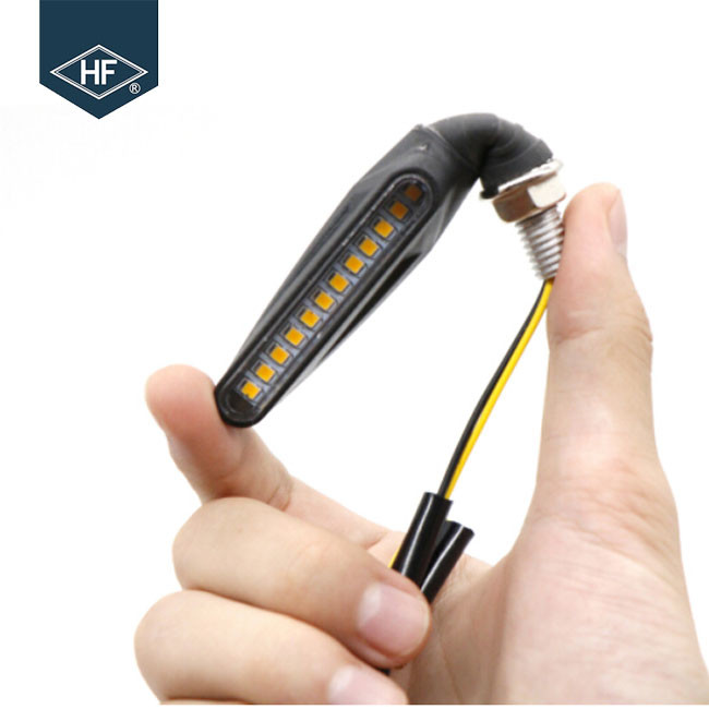 ABS Sequential Flowing Motorcycle Signal Lights , Water Running Motorcycle Safety Lights