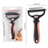 Buy cheap TPR Dog Hair Remover Brush Portable Double Side Shedding Comb For Dogs from wholesalers