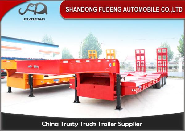 Buy cheap FUWA / BPW Axle Low Bed Semi Trailer High Tensile Steel Q345B Material from wholesalers