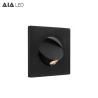 Buy cheap Square modern 350degree flexibility gold reading light 3W headboard wall lamp led bedside lamps for luxurious from wholesalers