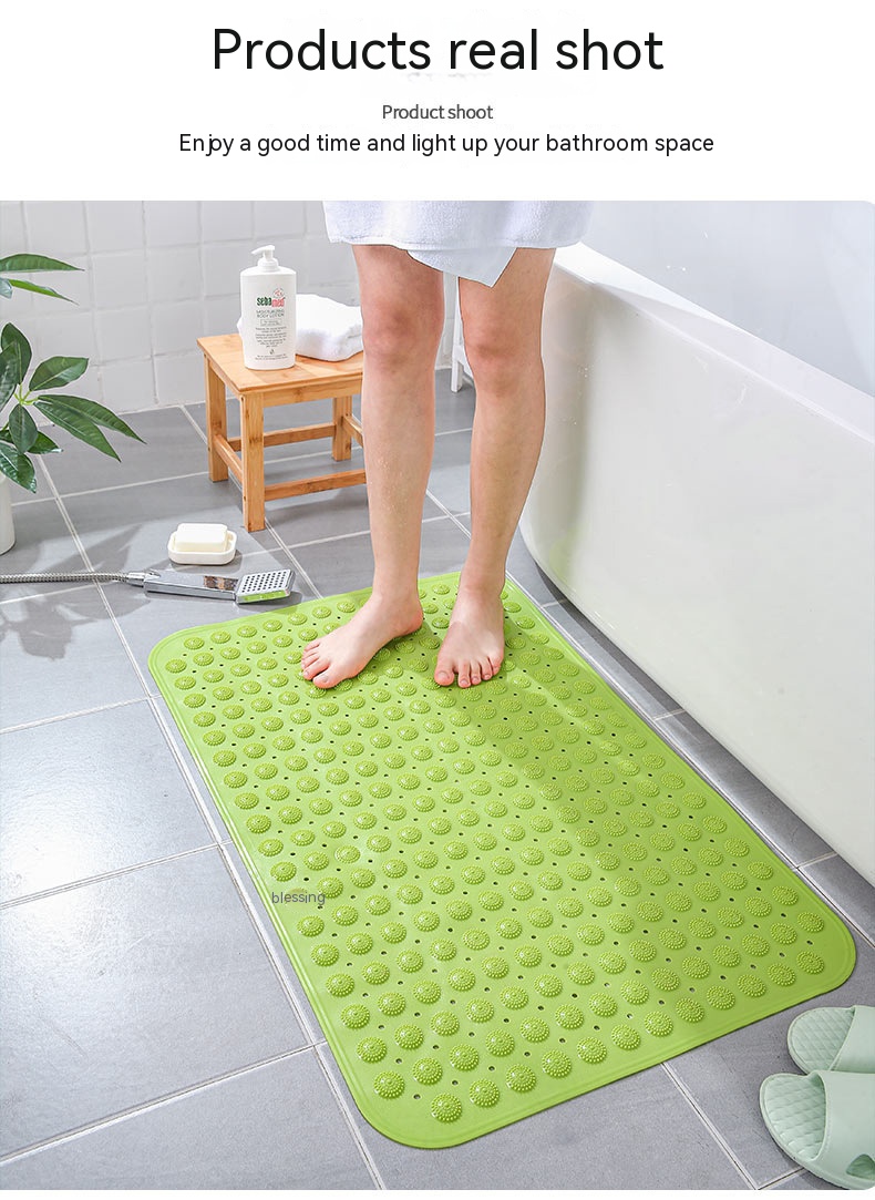Custom Logo Embroidery Bath Mat Tub Non Slip Bathtub ShowerMat Absorbent Bathroom Mat