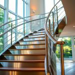 Satin-Finished Stainless Steel Handrails for Luxury Apartments