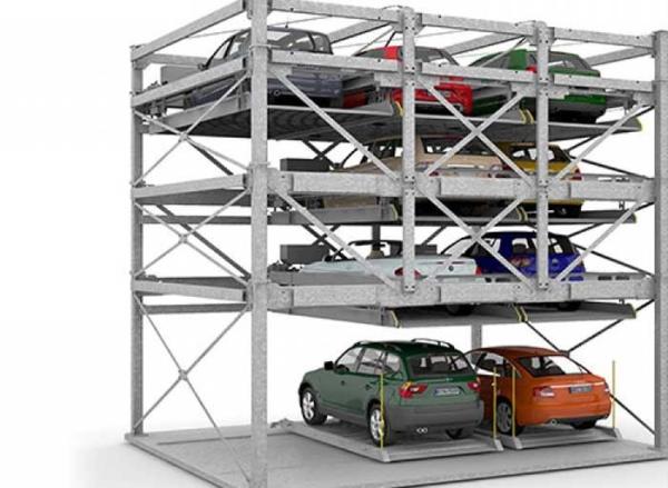 Buy cheap Steel Structure Commercial Parking Lifts from wholesalers