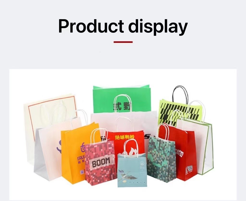 15x8x21cm Fluorescent Color Paper Shopping Bags With Logo