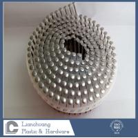 Buy cheap Oval Head Ring Shank Nail Gun Plastic Collated Nails , Collated Roofing Nails product