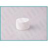 Buy cheap 28/410 White Ribbed Screw Top Caps / Plastic Bottle Lids For Cosmetics from wholesalers