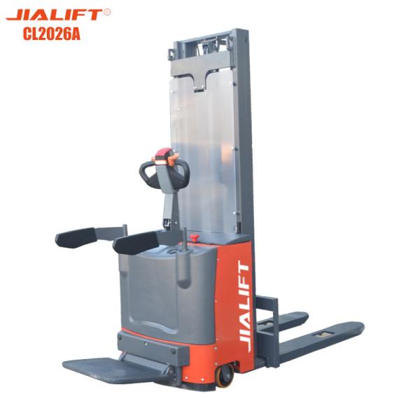 Buy cheap Lifting 2600mm Electric Reach Stacker Standing On Rated Traction Weight 2000kg from wholesalers