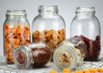 Round Sealable Shape Glass Jars Empty Transparent Glass Jar With Lid