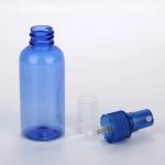 60MM Blue PET Spray Bottle Custom High Durable Leakproof Plastic Jar