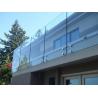 Buy cheap 12mm Tempered Glass Interior Stair Railings Stainless Steel Balcony Balustrade from wholesalers