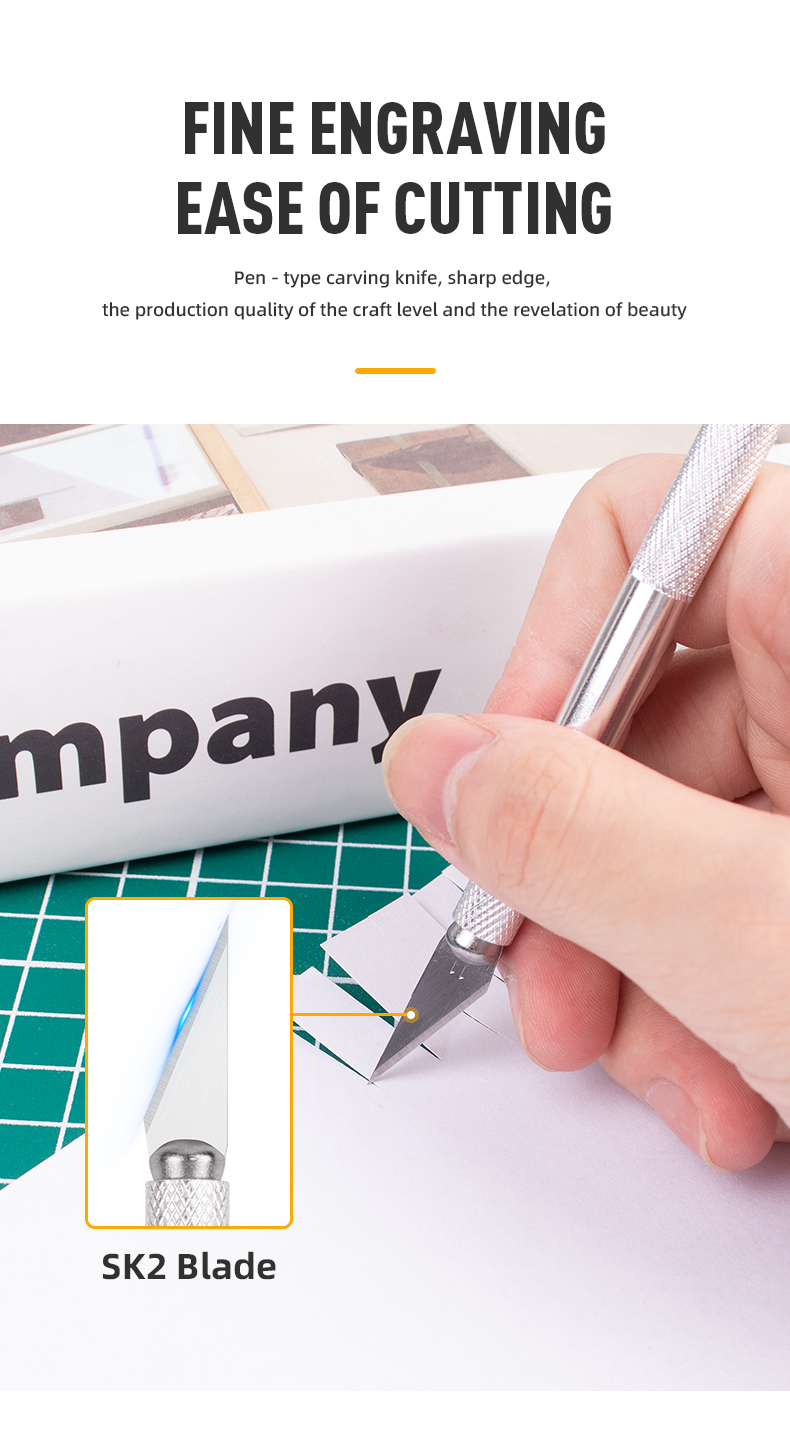 Metal Handle Scalpel Blade Knife for Craft Engraving Cutting Supplies DIY Stationery