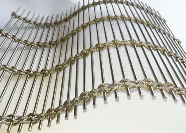 Buy cheap Wire Rope Rod Woven Soft 63% Stainless Steel Architectural Mesh For Facade Cladding from wholesalers