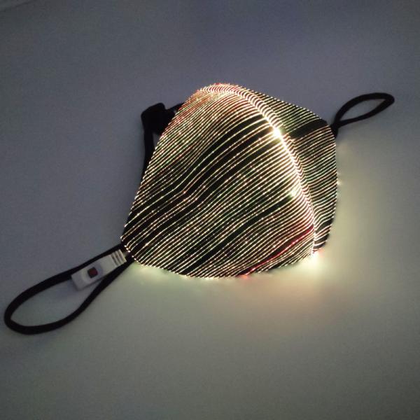Buy cheap PVC Material Light Up Half Face Mask For Halloween / Christmas Party from wholesalers