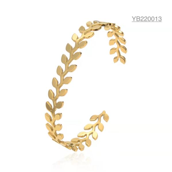 Buy cheap Olive Leaf Cuff Bracelet For Lady from wholesalers
