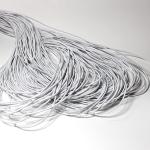 2.5mm Black Elastic Cord For Jewelry / Braided Stretchy Black String