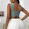 Buy cheap Halter Neck Wrap Crop Top 200gsm Solid Cami Tank Tops RGS from wholesalers