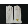 Buy cheap Ergonomic Design Military White Dress Gloves , Parade Ceremonial Glove 21s Cotton Yarn from wholesalers