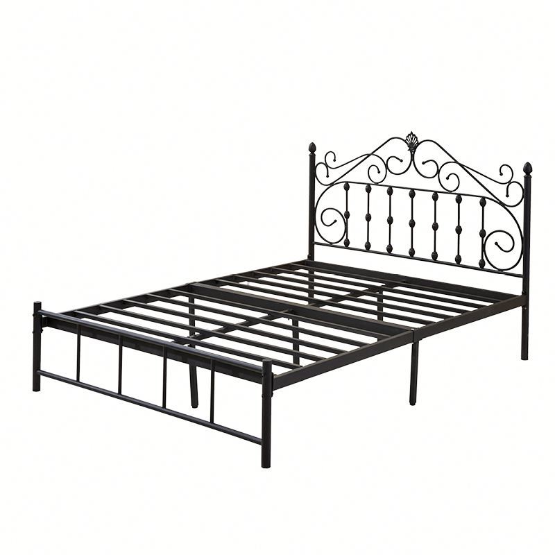 0.6mm Glossy Finish Iron Bed Frame Double Style