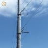 Buy cheap White Powder Coated Transmission Line Pole With ISO 9001 Certification from wholesalers