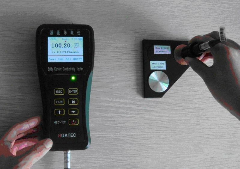 HEC-102 Non Ferrous Metals Portable Eddy Current Electrical Conductivity Purity Meter