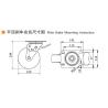 Buy cheap 6 Inch Caster Wheels Heavy Duty 550kg Load Caster Wheel Mounting Plate from wholesalers