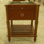 Stone top wooden night stand /bed side table,hospitality casegoods,hotel